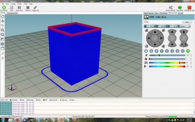 HICTOP re-printing test cube over USB for the first time