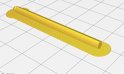 Top portion of the round shaft now appears in Cura